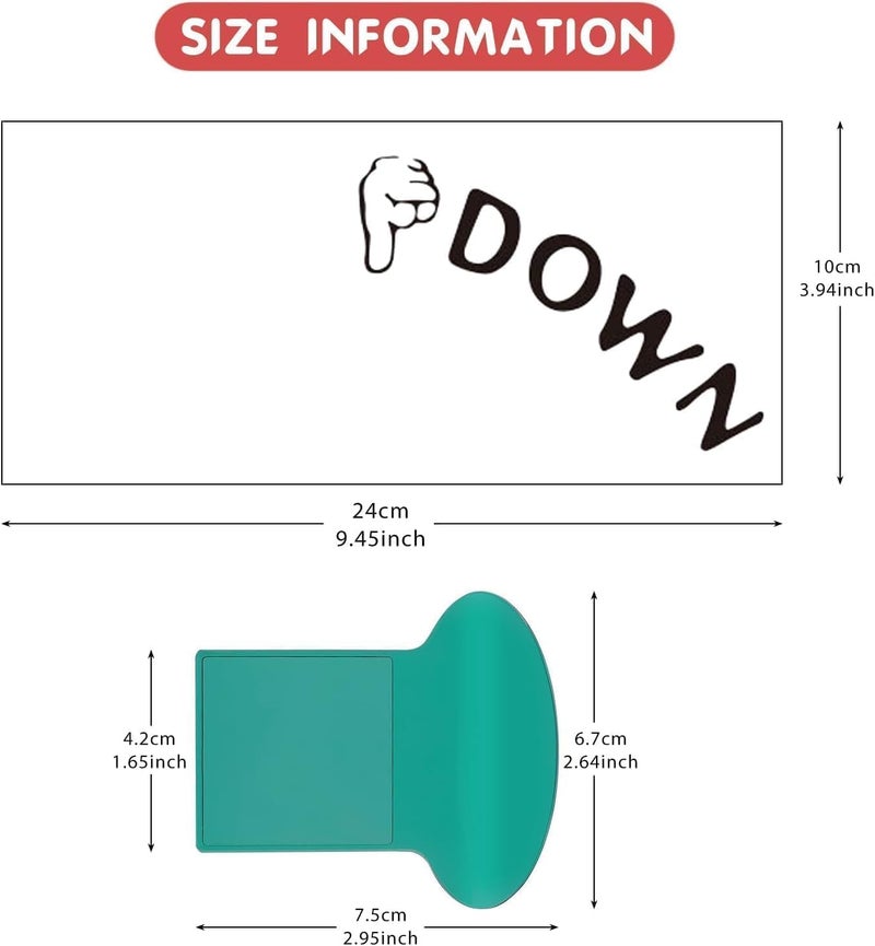 Bwexxt 3Pcs Toilet Seat Lifter with 1Pc Toilet Seat Stickers Decals, Holder Lift Tools Bathroom for Home,Hotel,Office,Restaurant, Public, Lid Decals Convenient Set: Accessories - Image 2